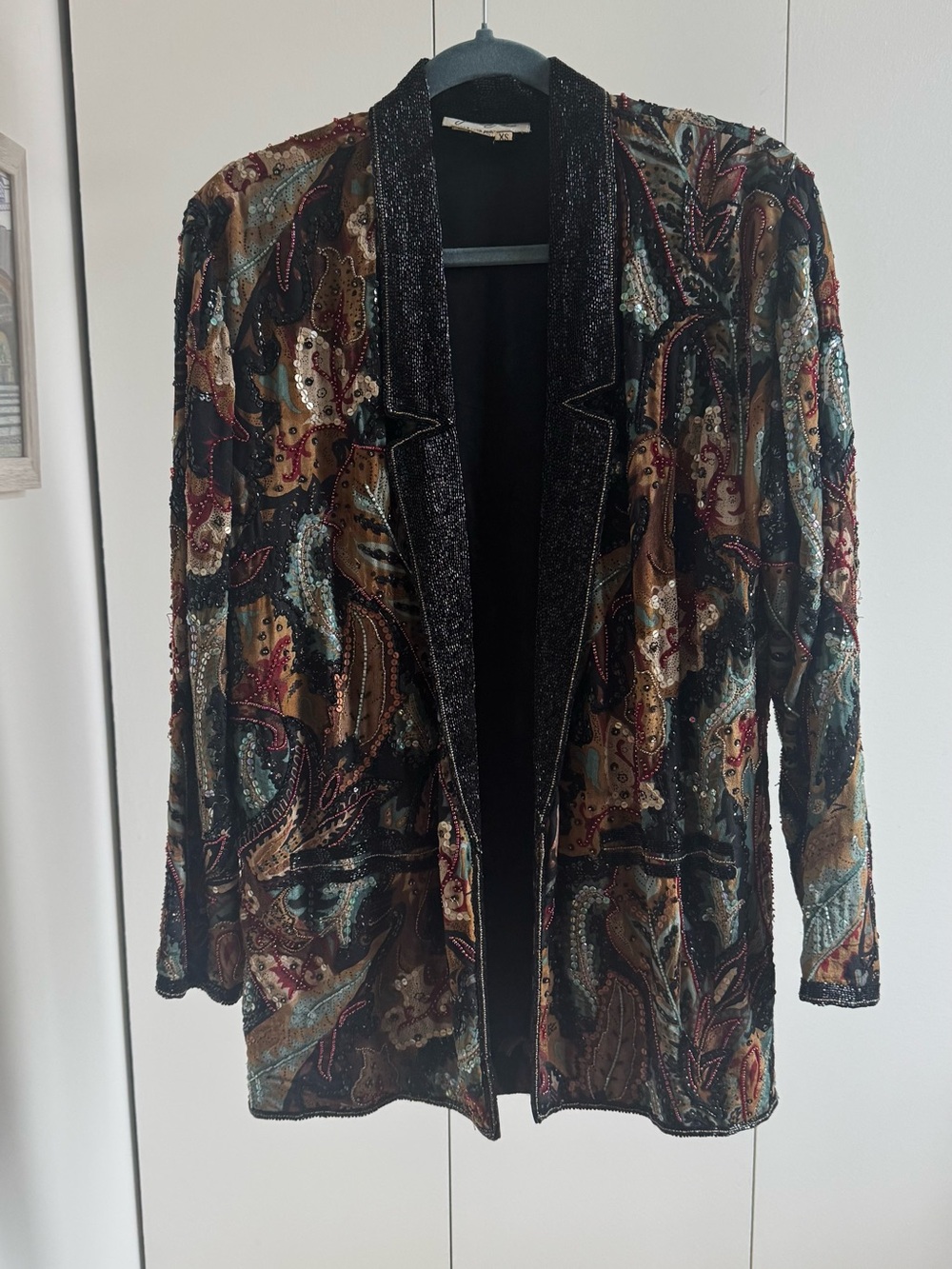 Vintage 1980’s Beaded Silk Blazer